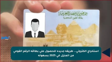 استخراج إلكتروني.. طريقة جديدة للحصول على بطاقة الرقم القومي من المنزل في 2025 بسهولة